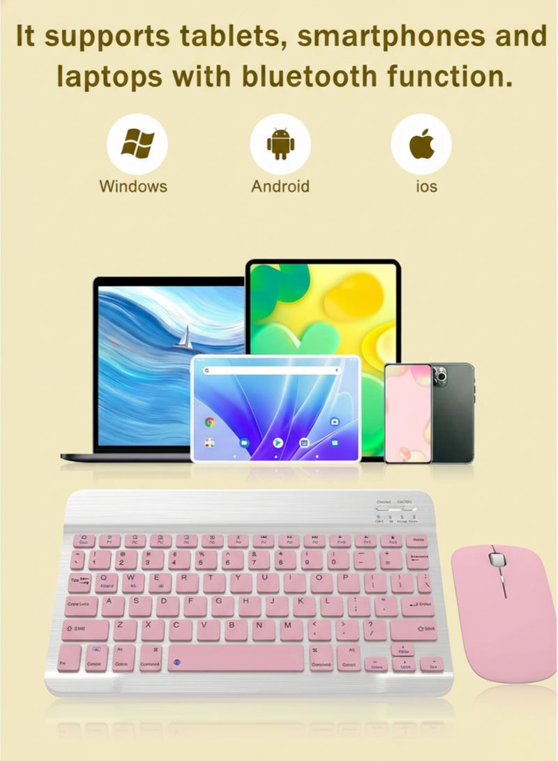 vexa pro Ultra Slim Wireless Bluetooth Keyboard and Mouse Combo, Rechargeable, Dual Mode, Portable for iOS, Android, Windows Devices - Image 2